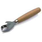 Apriscatole in acciaio temperato manico legno